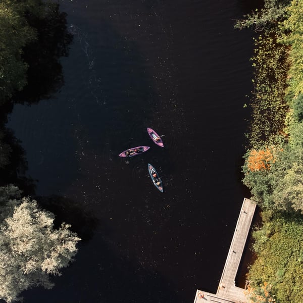 FitNord Seal Two ilmatäytteinen kajakki, tummansininen (2-istuttava) G2 17