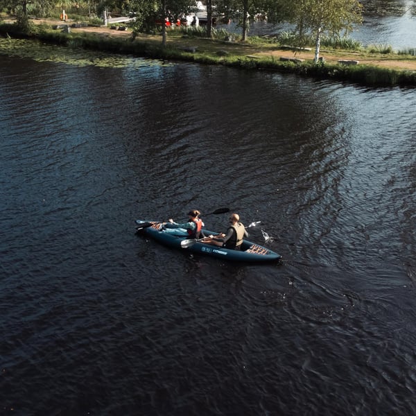 FitNord Seal Two ilmatäytteinen kajakki, tummansininen (2-istuttava) G2 10