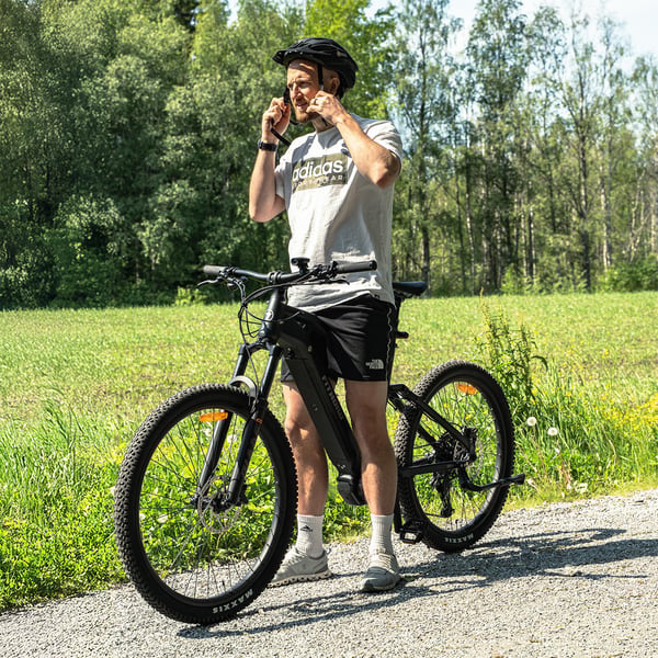 FitNord Ranger 700FS Sähkömaastopyörä G2, musta 2
