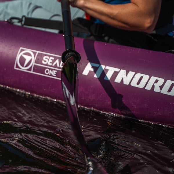 FitNord Seal One ilmatäytteinen kajakki, tummanvioletti (1-istuttava) 2025 7