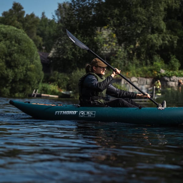 FitNord Seal One ilmatäytteinen kajakki, tummanvihreä (1-istuttava) 2025 8