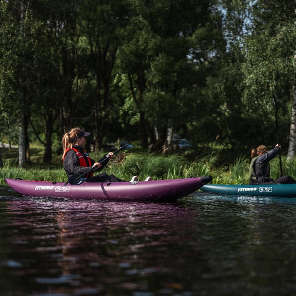FitNord Seal One ilmatäytteinen kajakki, tummanvioletti (1-istuttava) 2025 10