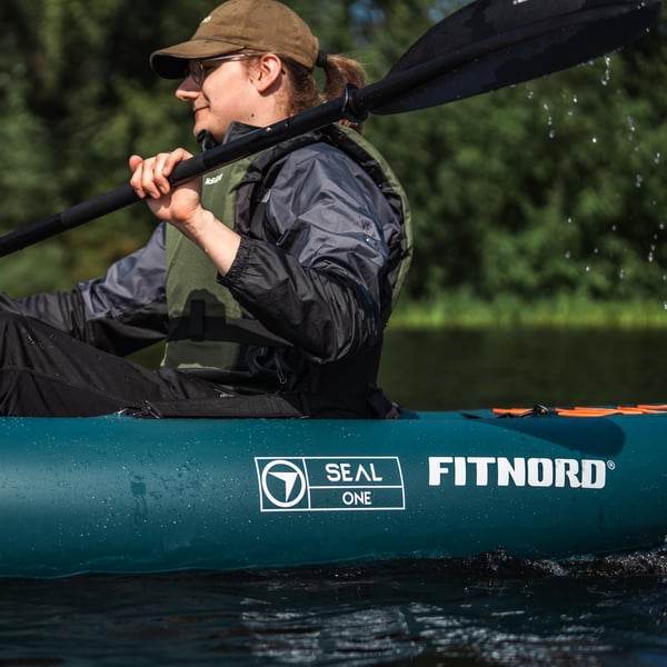 FitNord Seal One ilmatäytteinen kajakki, tummanvihreä (1-istuttava) 2025 11
