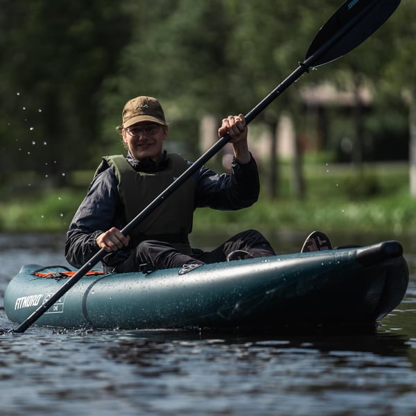 FitNord Seal One ilmatäytteinen kajakki, tummanvihreä (1-istuttava) 2025 9