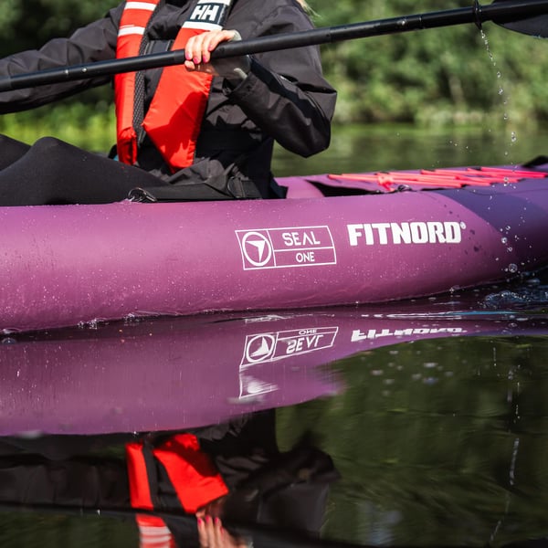 FitNord Seal One ilmatäytteinen kajakki, tummanvioletti (1-istuttava) 2025 9