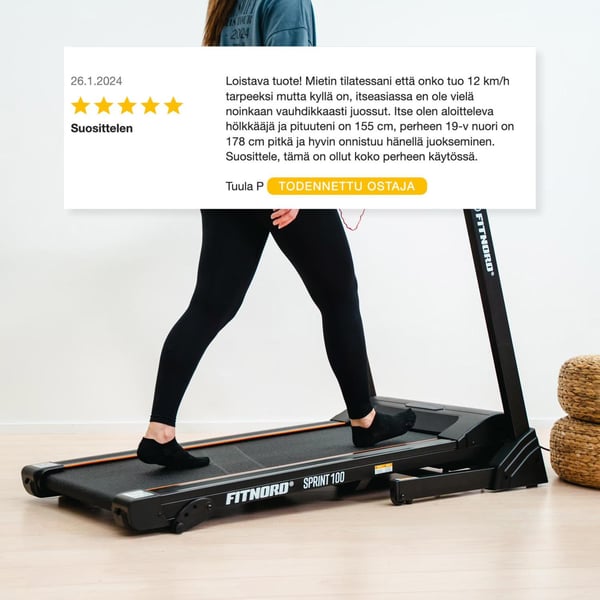 FitNord Sprint 100 Juoksumatto 4