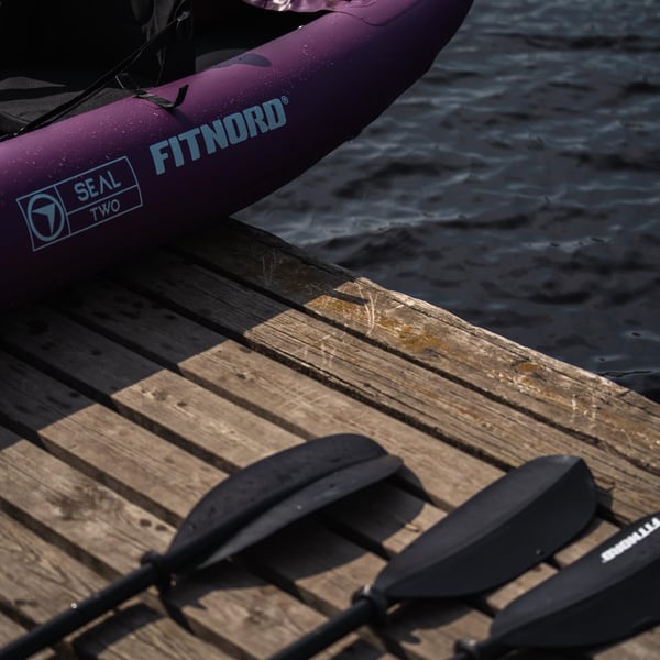 FitNord Seal Two ilmatäytteinen kajakki, tumma violetti (2-istuttava) G2 8
