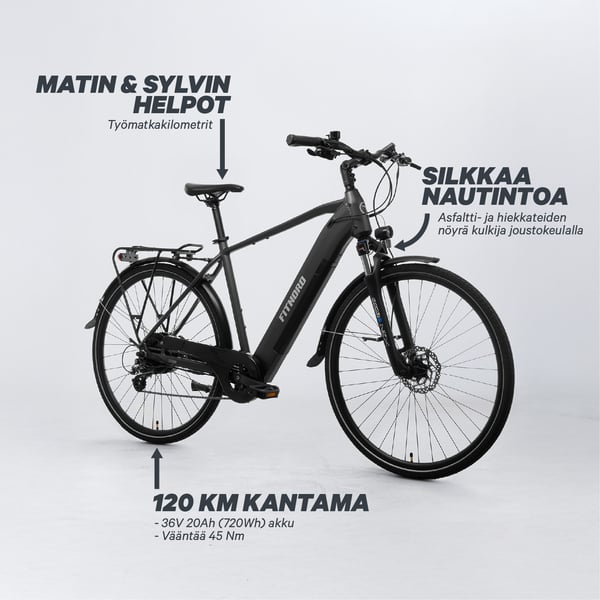 FitNord Venture 300 Sähköpyörä G2, musta 2