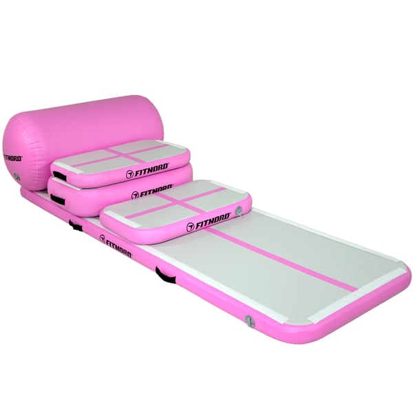 FitNord Muunneltava Airtrack-setti, pinkki