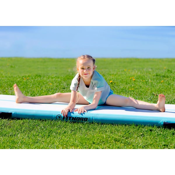 Fitnord Airtrack Ilmavolttirata ulkona, 3 x 1 metriä, turkoosi