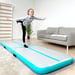 FitNord Airtrack Ilmavolttirata sisätiloissa, 3 x 1 metriä, turkoosi
