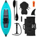 FitNord Seal One ilmatäytteinen kajakki, turkoosi  (1-istuttava)